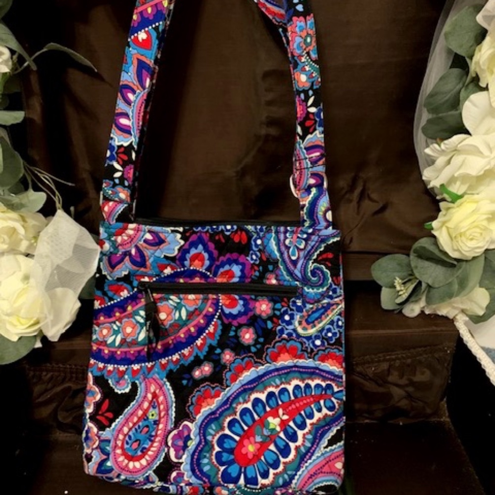 New Vera Bradley Haymarket Paisley Crossbody Purse